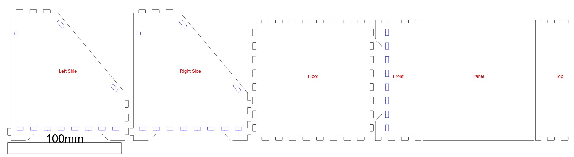 Example generated cut plan from Boxes.py