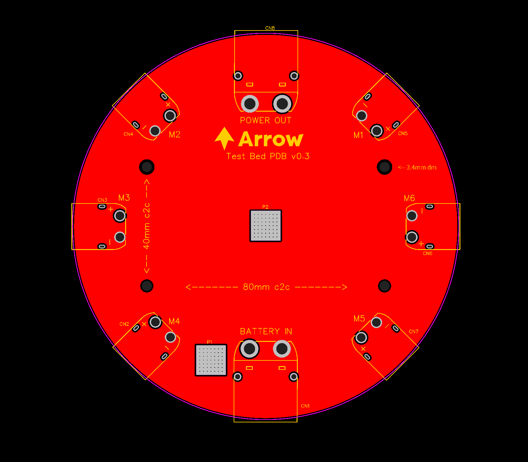 PDB PCB topside