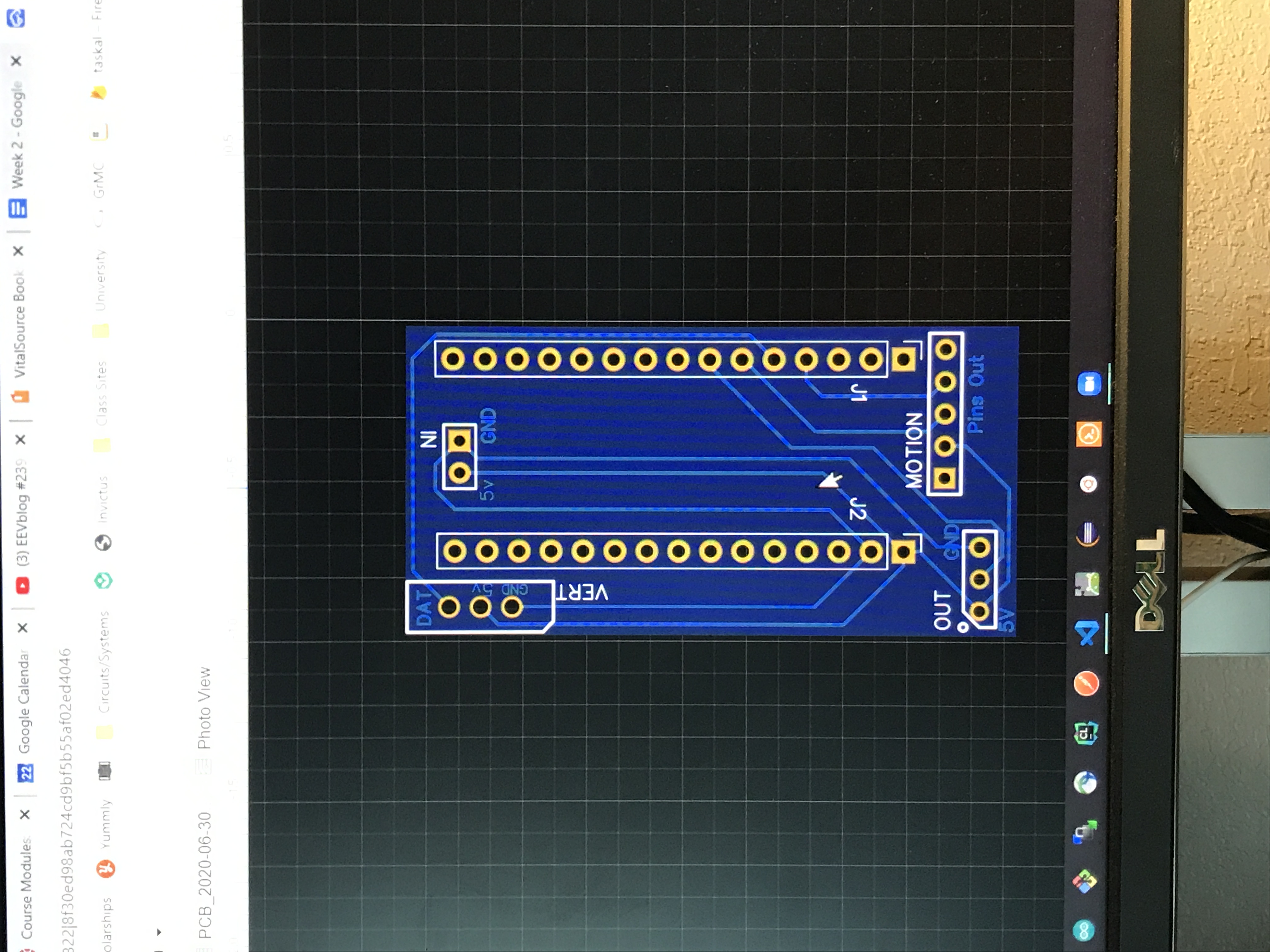 Light PCB v1 rendered design